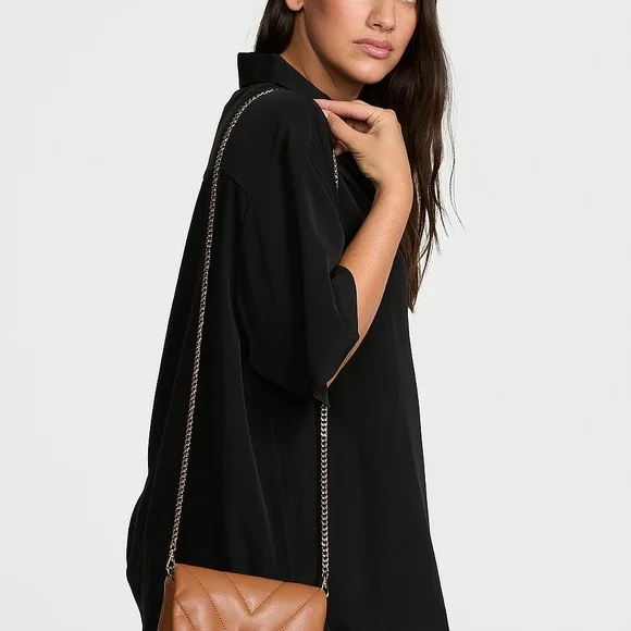 NWT! Victoria's Secret Tan MINI CONVERTIBLE Bag - Picture 6 of 11